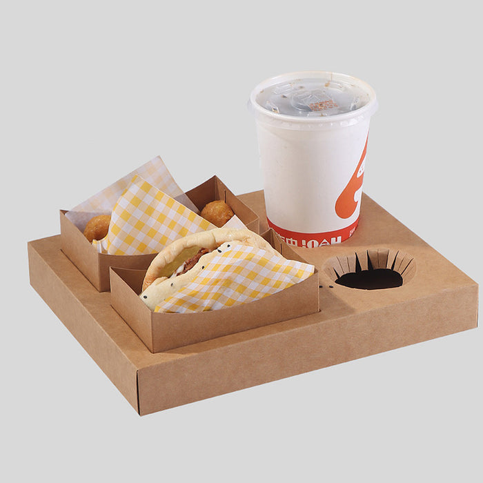 Meal Box for Hamburger Sandwich Snack Packaging, 25/50pcs