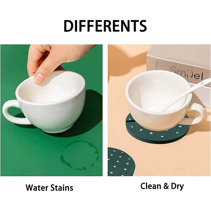 Cactus Design Heat Insulation Non Slip Coasters Set