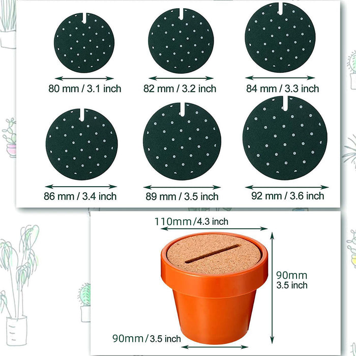 Cactus Design Heat Insulation Non Slip Coasters Set