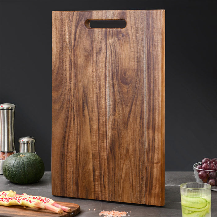 Acacia Wood Cutting Board Thick Knife Friendly Handle