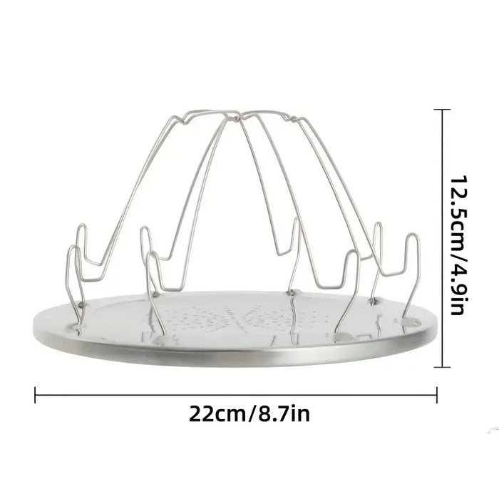 Outdoor Toast Rack Camping Picnic Grill Foldable Bread Holder Stainless Steel