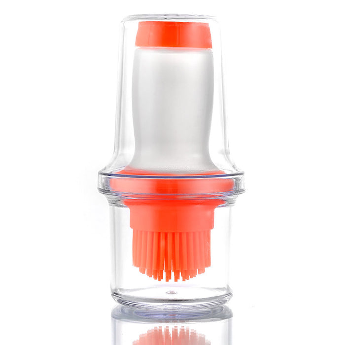 Press Type Silicone Oil Brush with Storage Bottle for Cooking