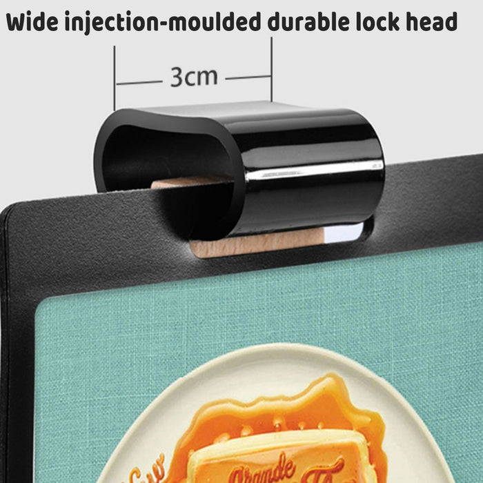 Wooden Tabletop Menu Holder Stand 20 x 10 cm with PVC Panel