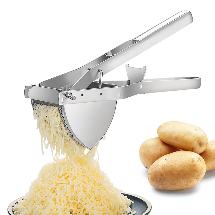 Stainless Steel Potato Ricer with Ergonomic Handle Juicer