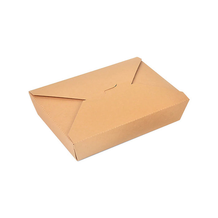 200 Pcs Kraft Paper Lunch Boxes 11 Styles Disposable Takeaway Food Containers