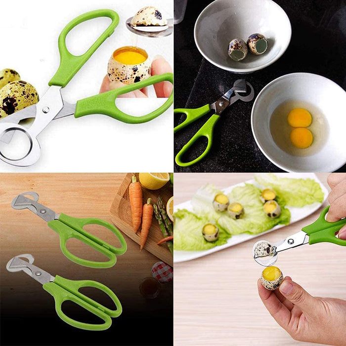 Stainless Steel Pigeon and Quail Egg Scissors Cracker Opener Tool