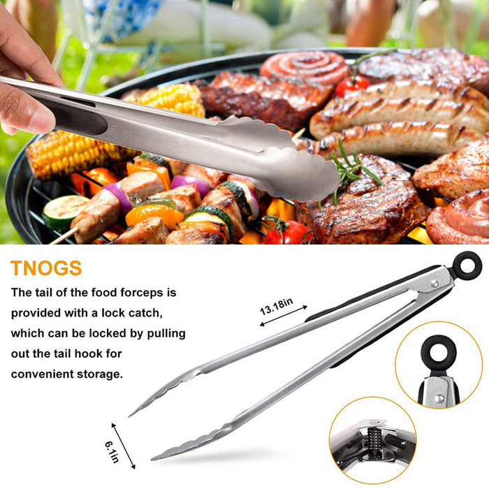 Stainless Steel BBQ Tool Set with Storage Apron and Meat Claws