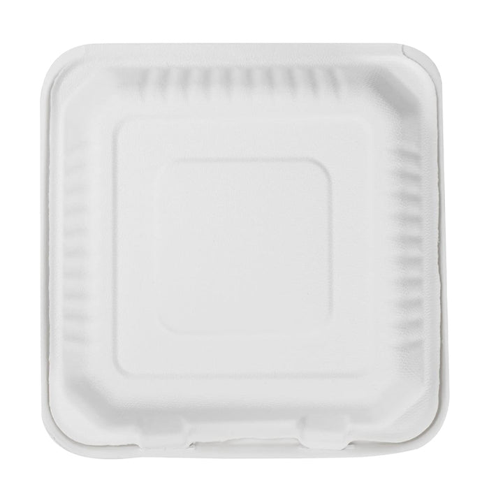 200/250PCS Biodegradable Compostable Clamshell Food Boxes for Hot Food