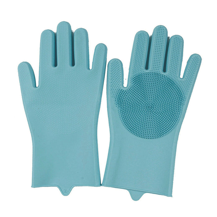 Silicone Dishwashing Gloves, Food Grade, Flexible & Easy to Clean, 1 Pair
