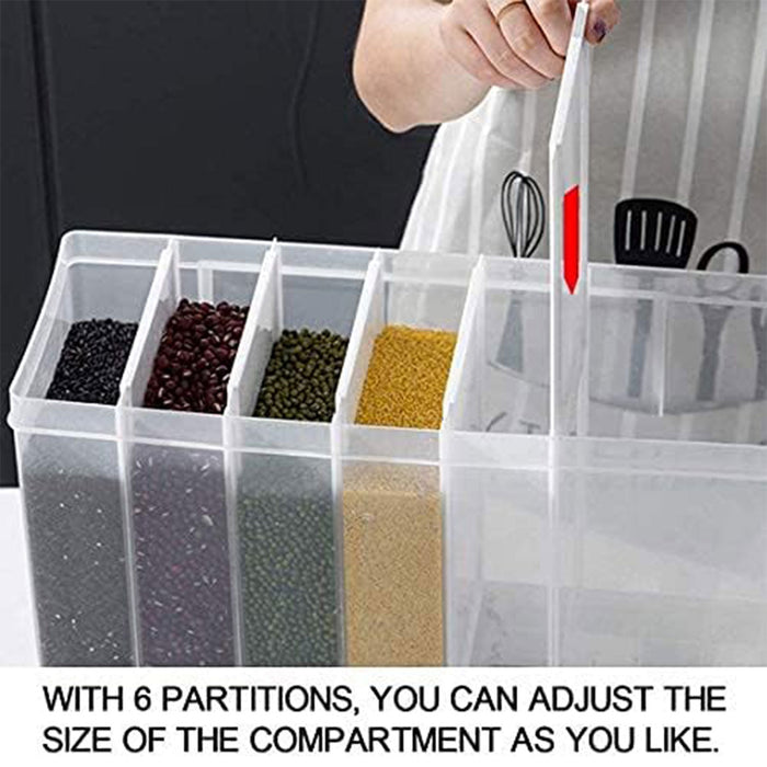 Wall Mounted Automatic Rice Dispenser With Compartments