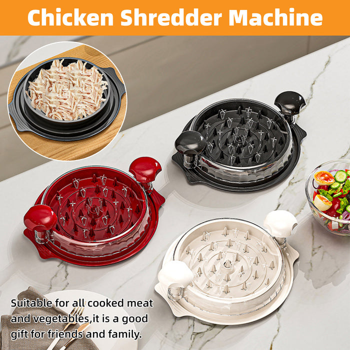 Manual Meat Shredder with Dual Handles PP Tray 27.5cm