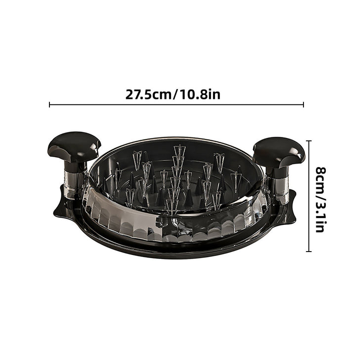 Manual Meat Shredder with Dual Handles PP Tray 27.5cm
