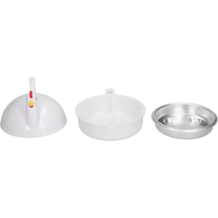 4 Egg Microwave Egg Steamer Chicken Shape Kitchen Tool