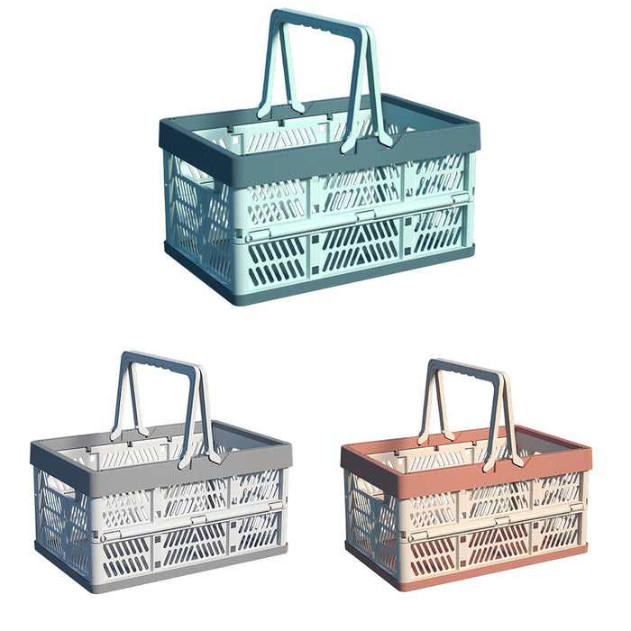 Foldable Picnic Storage Basket Lightweight PP Crate
