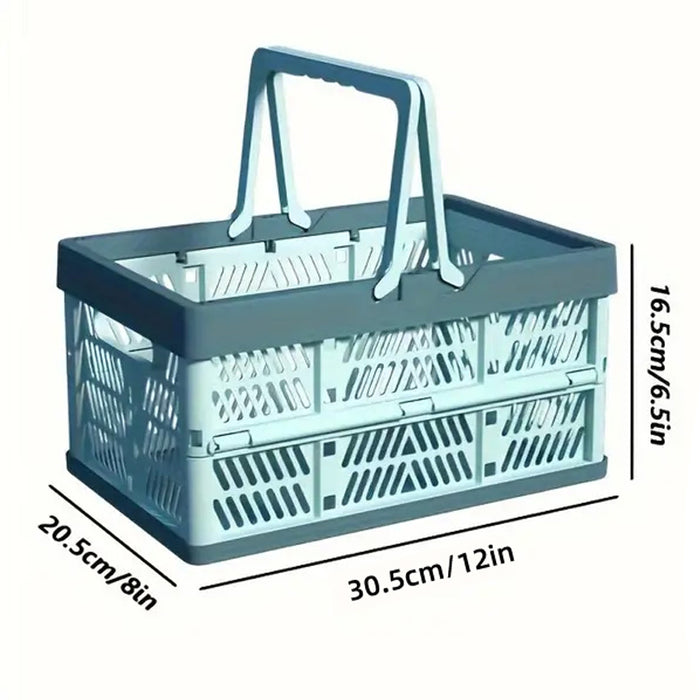 Foldable Picnic Storage Basket Lightweight PP Crate
