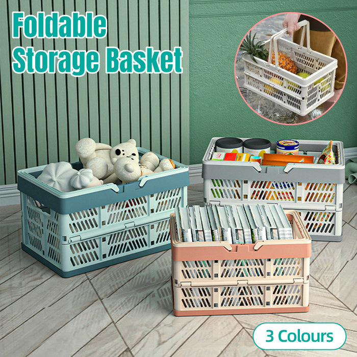 Foldable Picnic Storage Basket Lightweight PP Crate