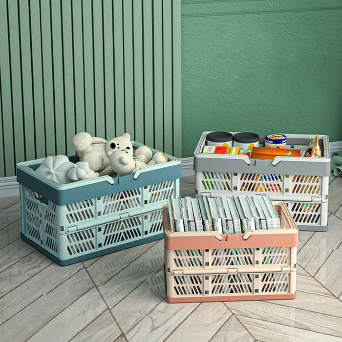 Foldable Picnic Storage Basket Lightweight PP Crate