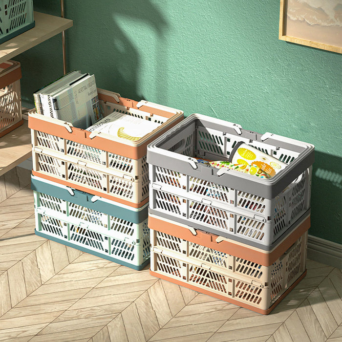 Foldable Picnic Storage Basket Lightweight PP Crate