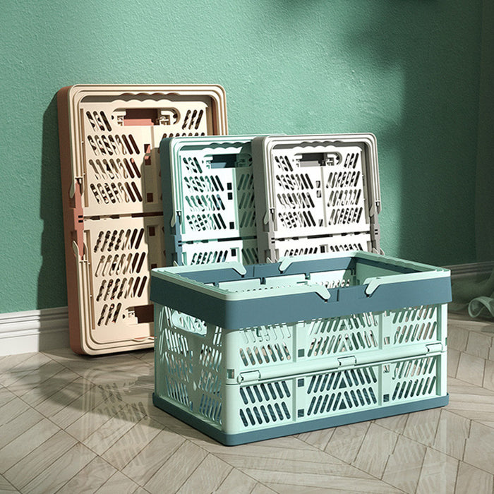 Foldable Picnic Storage Basket Lightweight PP Crate