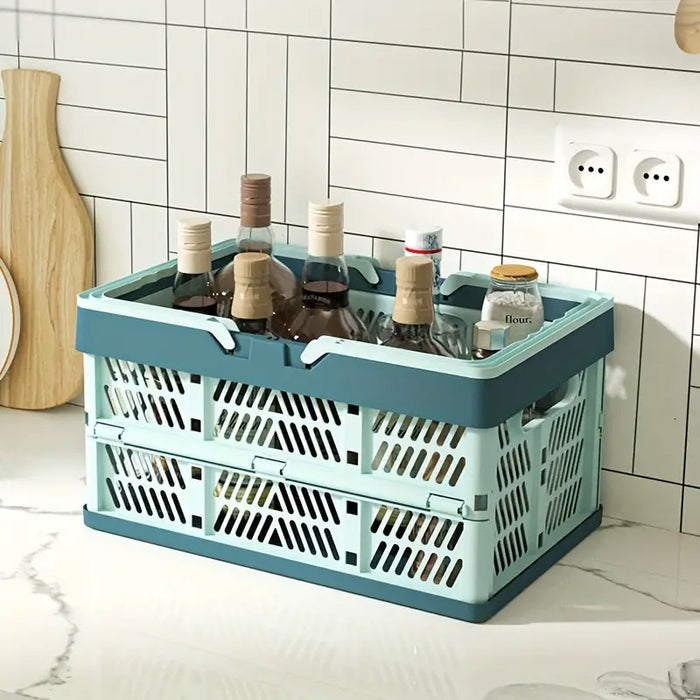 Foldable Picnic Storage Basket Lightweight PP Crate