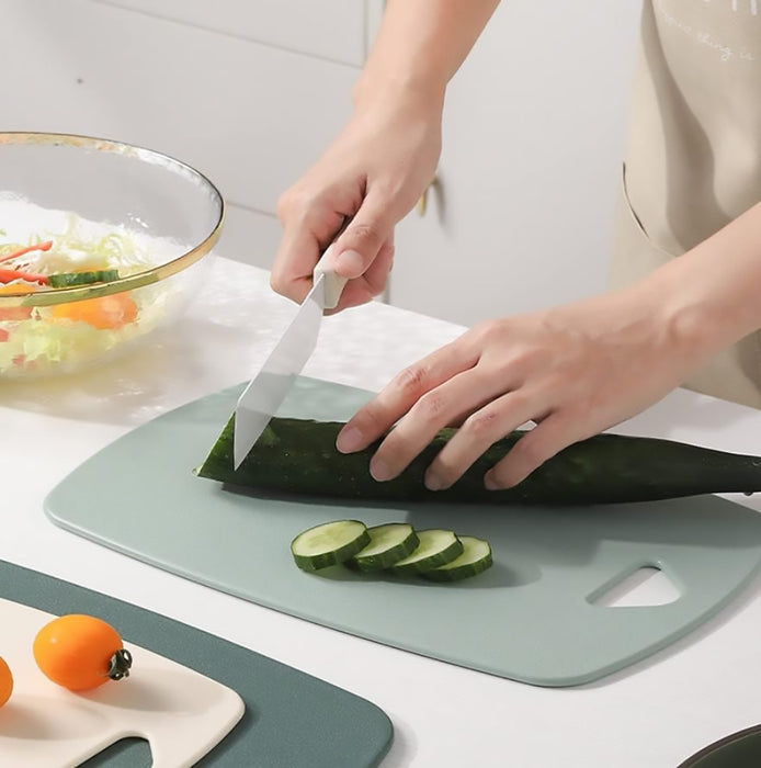 3 Pcs Cutting Board Set Double Sided PP Hanging Hole