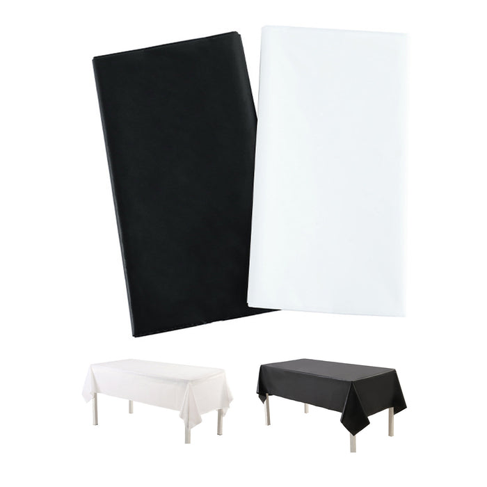 6pcs Solid Colour Party Tablecloths Wedding Table Covers Event Dining Decor