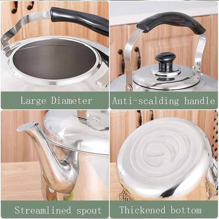 5L Stainless Steel Whistling Kettle Large Capacity