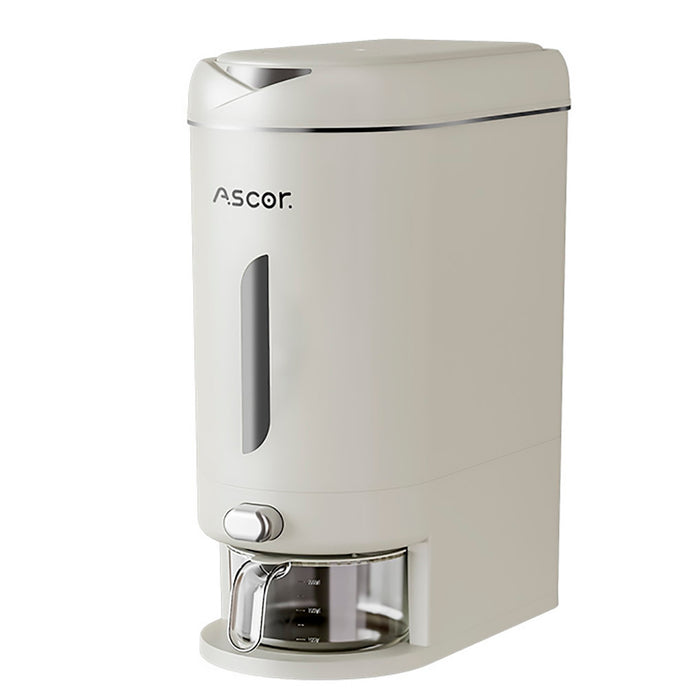 Rice Storage Container with Airtight Flap Lid and Funnel Spout