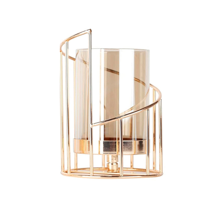 Wrought Iron Candle Holder, Wedding Candlestick Ornament Dinner Table Decor