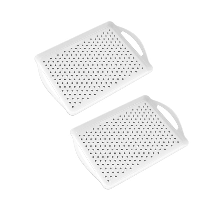 420x290x40mm Serving Tray Double Handle Non Slip, set of 2