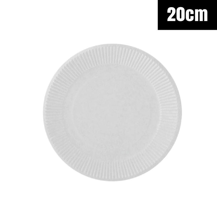 Paper Plates for Dinner and Dessert 18cm 20cm