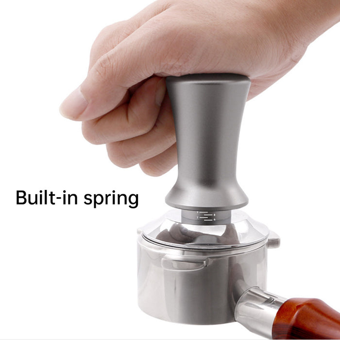 Adjustable Coffee Tamper with Scale and Automatic Rebound – 51mm, 53mm, 58mm