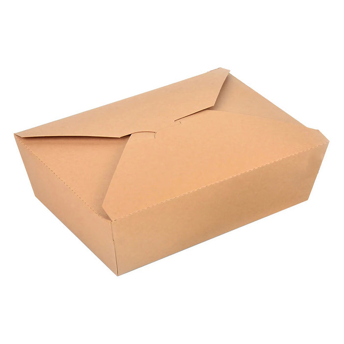 200 Pcs Kraft Paper Lunch Boxes 11 Styles Disposable Takeaway Food Containers