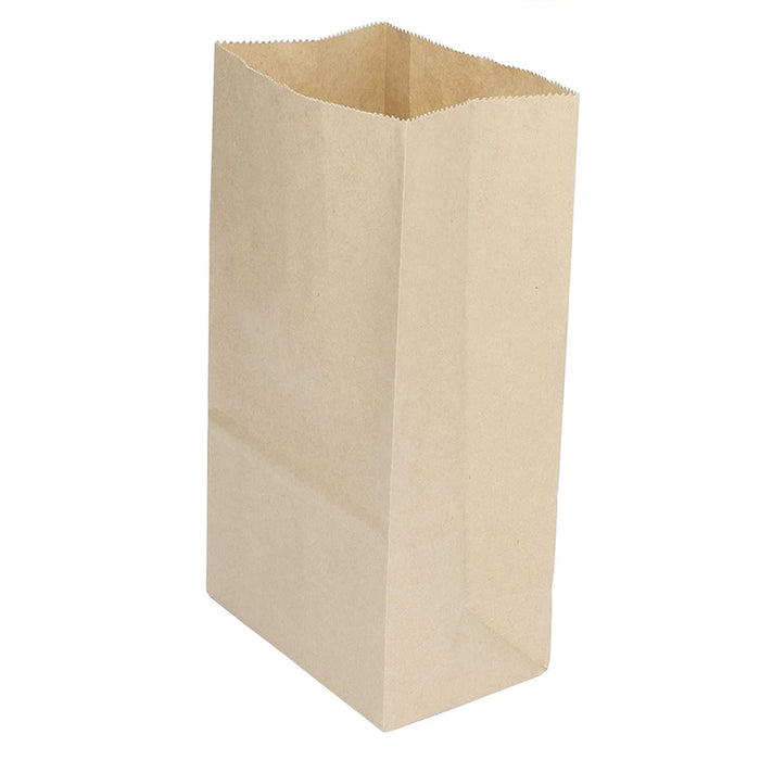 500Pcs Kraft Paper Bags Food Grade Recyclable for Bakery and Takeaway Use