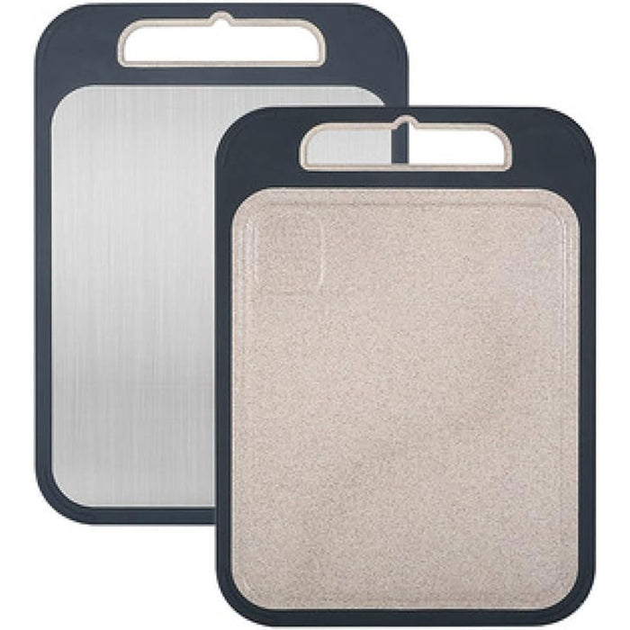 304 Stainless Steel Double Sided Cutting Board Wheat Straw