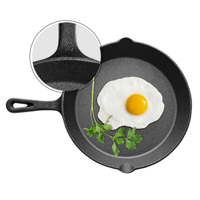 3Pcs Cast Iron Frying Pan Set Non-Stick for All Stovetops