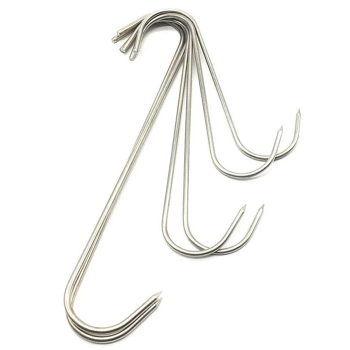 10PCS Steel S-Meat Hooks Set – Heavy-Duty BBQ and Butchering Hooks