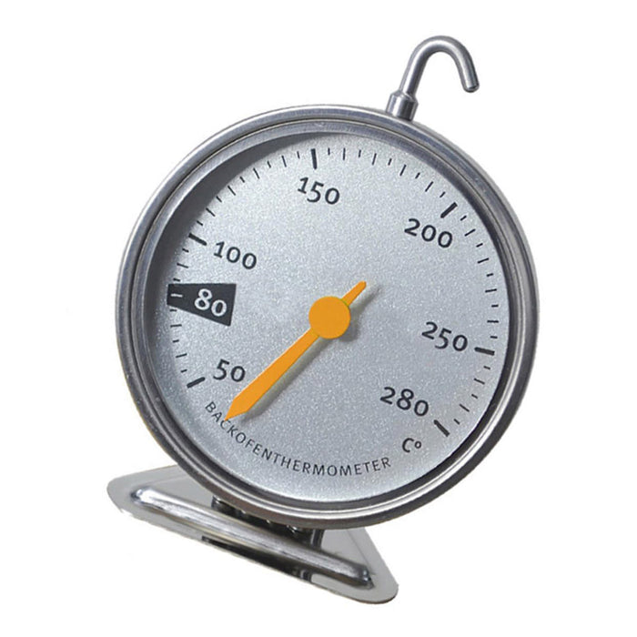 Oven Thermometer Stainless Steel 50–280°C Hook Stand