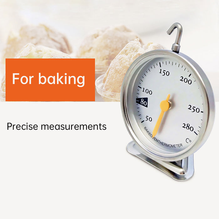 Oven Thermometer Stainless Steel 50–280°C Hook Stand