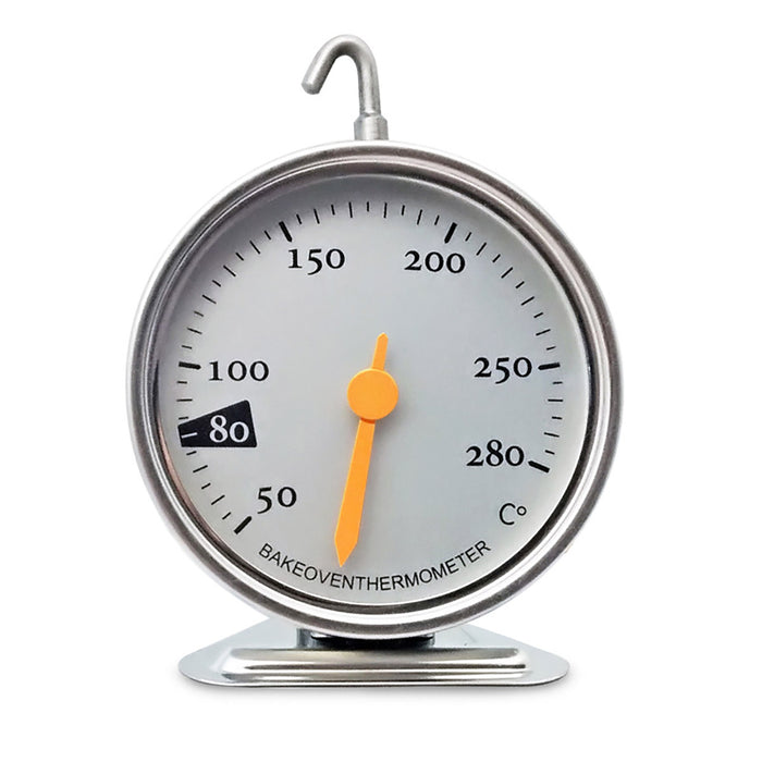 Oven Thermometer Stainless Steel 50–280°C Hook Stand