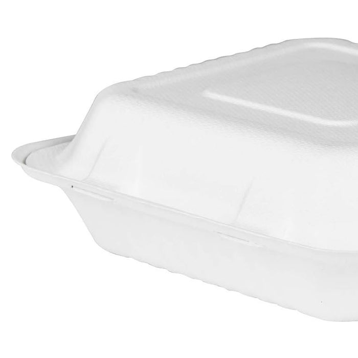 200/250PCS Biodegradable Compostable Clamshell Food Boxes for Hot Food