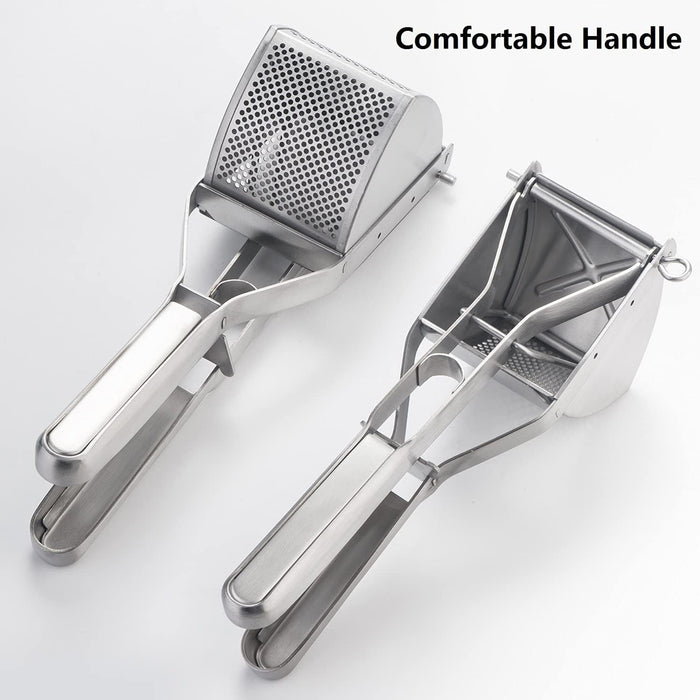 Stainless Steel Potato Ricer with Ergonomic Handle Juicer