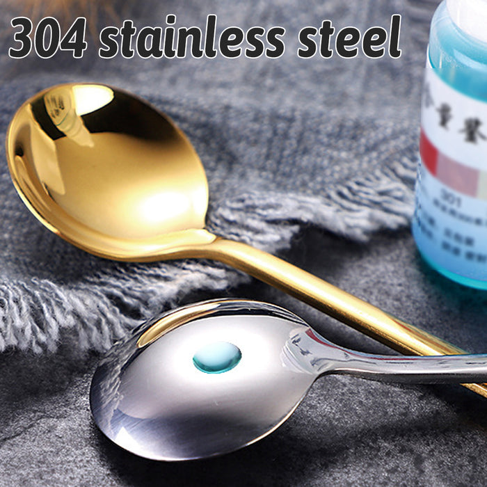 24 Pcs Stainless Steel Stirring Spoons 13cm 15cm Gold Silver