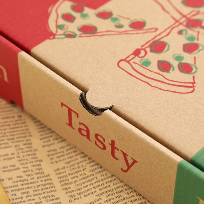 50 Pcs Pizza Packing Box with Foil Lining Recyclable Cardboard 7 to 13 inch