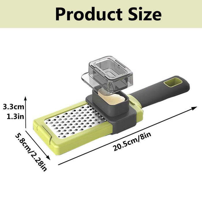 2 Pcs Manual Garlic Grinders 430 Stainless Steel Ergonomic