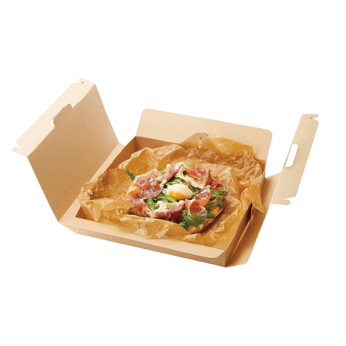 50pcs Degradable Kraft Paper Pizza Boxes – 9/12 Inch