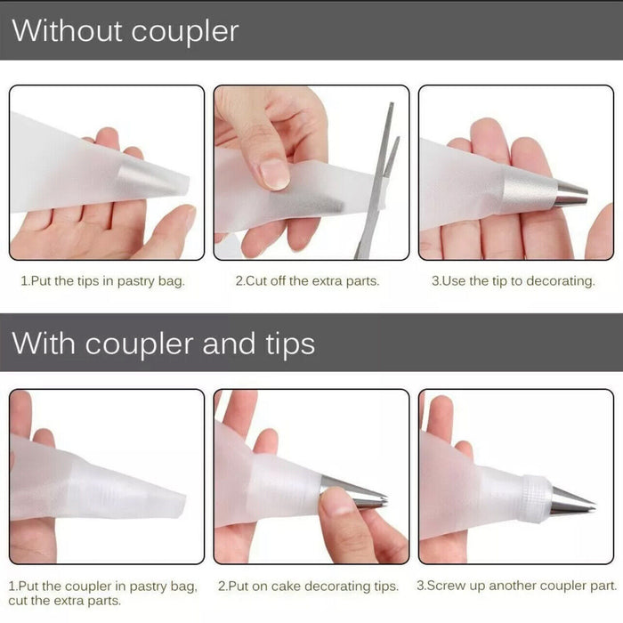 100/200PCS Disposable Pastry Bags for Cake Decorating