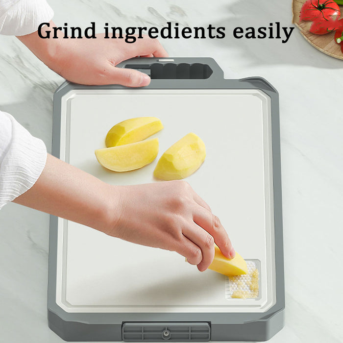 Stainless Steel Double Sided Cutting Board With Ruler