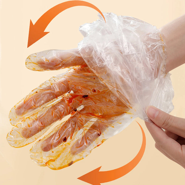 50 Pcs Waterproof Extended Arm Household Cleaning Gloves 60cm