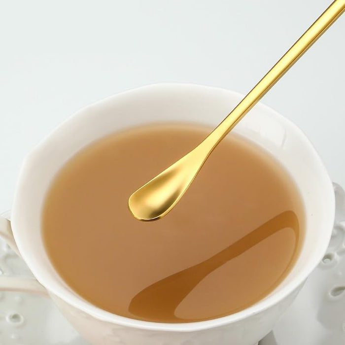 16 Pcs Stainless Steel Stirring Spoons 192mm 4 Colours